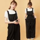 Wide Leg Jumper Pants Black - One Size