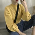 Puff Sleeve Sweater Yellow - One Size