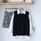 Plain Shirt / Vest / A-line Skirt