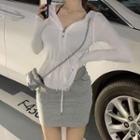 Zipped Jacket / Mini Skirt