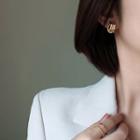 Layered Stud Earring / Clip-on Earring