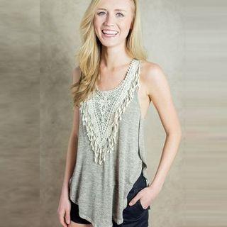 Crochet Panel Tank Top