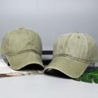 Plain Baseball Cap Army Green - One Size