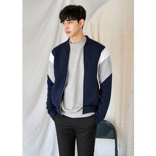 Neoprene Color-block Zip Jacket