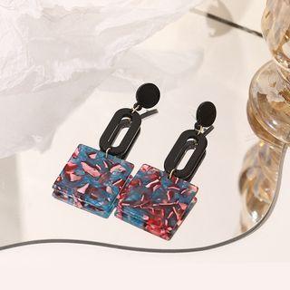 Retro Geometric Trim Shape Earring As Shown In Figure - One Size