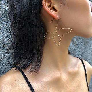 Geometry Drop Earring 1 Pair - 1663 - Gold - One Size