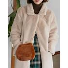 Faux-fur Cross Bag With Chain Strap