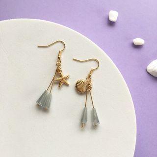 Shell & Starfish Drop Earring