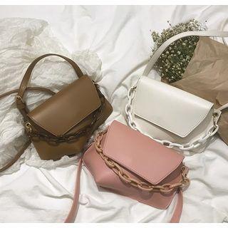 Chain Handle Flap Crossbody Bag