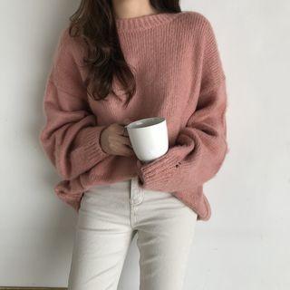 Pointelle Long Sweater