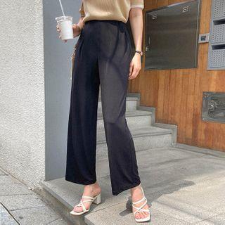 Pintuck-waist Dress Pants