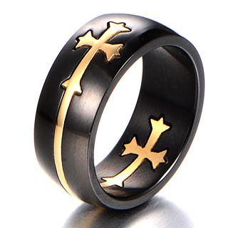 Stainless Steel Cross Ring