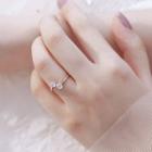 925 Sterling Silver Cz Ring Silver - One Size