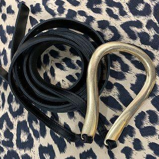 Layered Tie Belt Black - One Size
