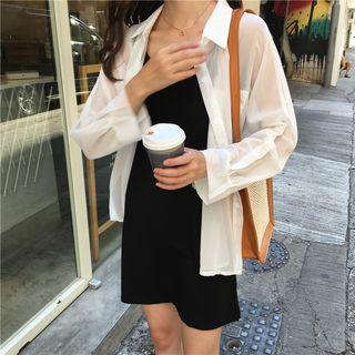 Spaghetti Strap Mini Shift Dress