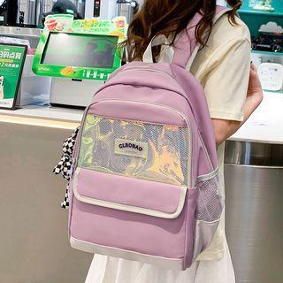 Holographic Panel Nylon Backpack
