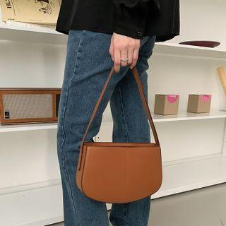 Seam-trim Stitched Shoulder Bag