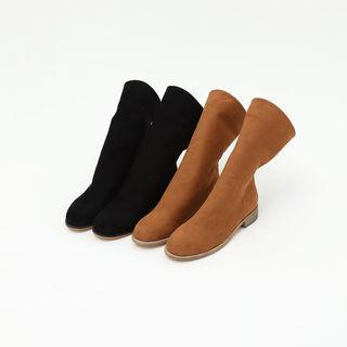 Slouchy Mid-calf Boots