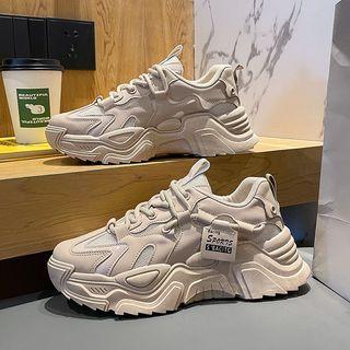 Label Applique Platform Sneakers