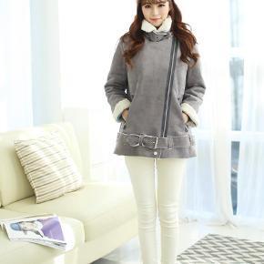 Buckled Faux-shearling Jacket