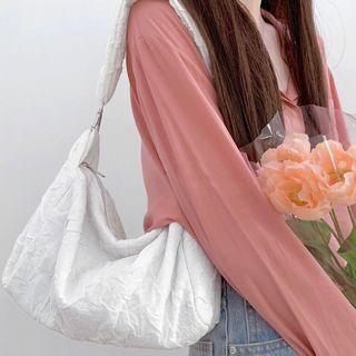 Cotton Shoulder Bag White - One Size
