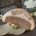 Engraved Wooden Hair Comb 1611# - 12cm X 6cm
