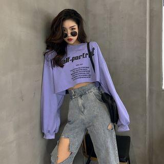 Lightweight Printed Crop T-shirt