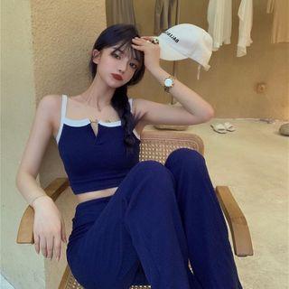 Two Tone Camisole Top / Pants