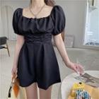 Off-shoulder Slim-fit Jumpsuit