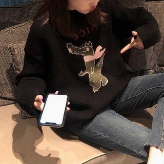Alligator Print Sweater