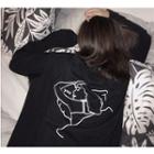 Print Back Long-sleeve T-shirt