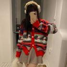 Christmas Cardigan Red - One Size