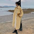Button-up Long Coat A209 - Light Yellow - One Size