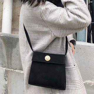 Flap Crossbody Bag Black - One Size