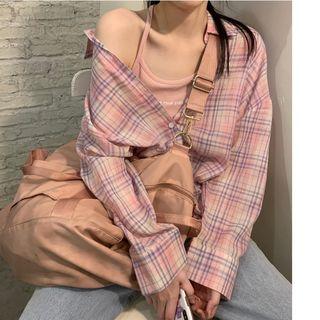 Plaid Shirt / Halter Top