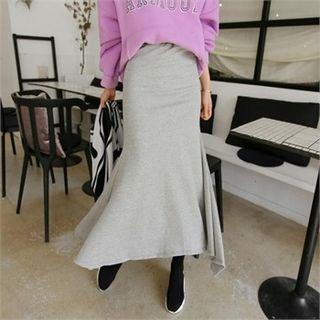 Brushed-fleece Lined Long Mermaid Skirt