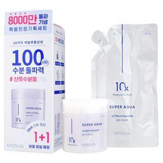 Missha - Super Aqua Ultra Hyalron Gel Cream Special Set 2 Pcs