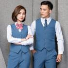 Set: Blazer + Dress Pants + Vest + Shirt