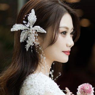 Set Of 2: Branches Faux Crystal Hair Clip