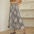 Paisley Crystal-pleat Wide-leg Pants