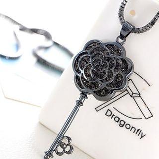 Rose Key Pendant