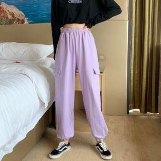 Straight-leg Cargo Sweatpants