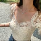 Puff-sleeve Lace Top / Camisole Top