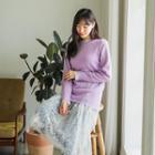 Layered Round-neck Sweater