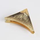 Metallic Hair Claw Triangle - Gold - One Size