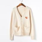 Rabbit & Carrot Embroidered Cardigan