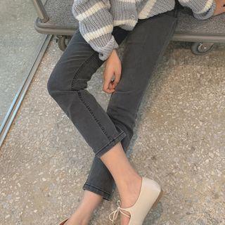 Gray Wash Slim-fit Jeans