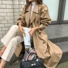 Classic Long Cotton Trench Coat