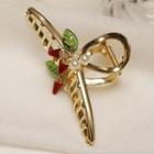 Strawberry Faux Pearl Hair Clamp Gold - One Size