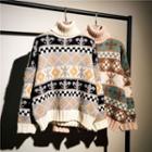 Turtleneck Geometry Sweater